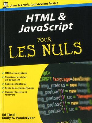 cover image of HTML et Javascript Poche Pour les Nuls